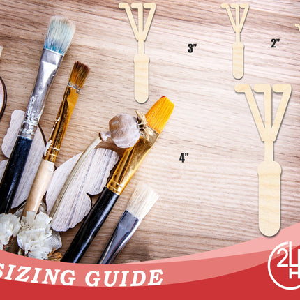 Unfinished Garden Rake Shape | DIY Craft Cutout | up to 46" DIY
