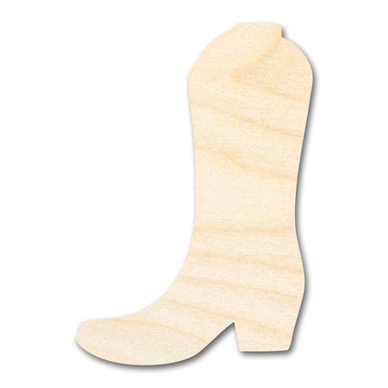 Unfinished Wood Cowboy Boot Silhouette | DIY Craft Cutout | up to 46" DIY