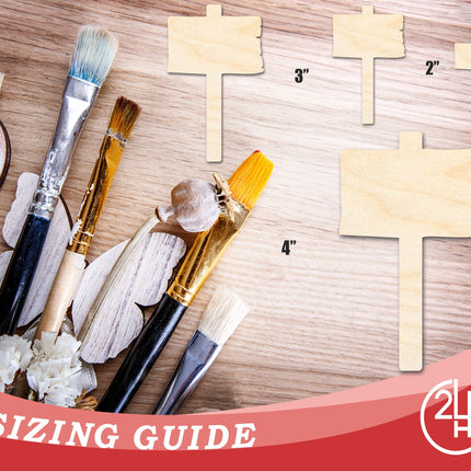 Unfinished Wooden Sign Shape | DIY Craft Cutout | up to 46" DIY