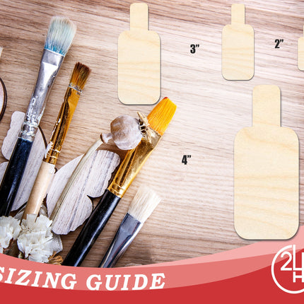 Unfinished Sunscreen Bottle Shape | DIY Craft Cutout | up to 46" DIY