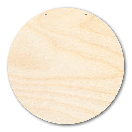 Unfinished Circle Door Hanger | DIY Craft Cutout | Door Hanger | up to 46" DIY