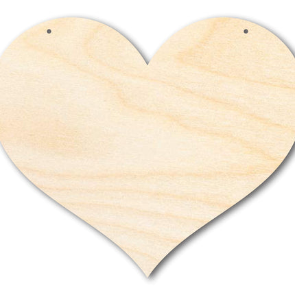 Unfinished Heart Door Hanger | DIY Craft Cutout | Door Hanger | up to 46" DIY