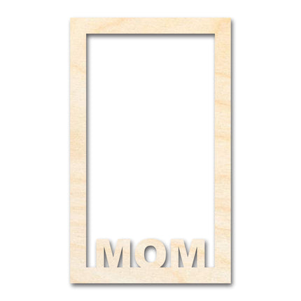 Unfinished Mom Frame Shape | DIY Craft Cutout | up to 46" DIY