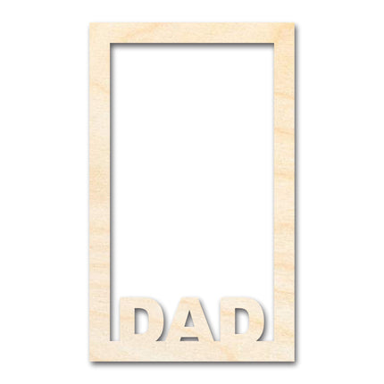 Unfinished Dad Frame Shape | DIY Craft Cutout | up to 46" DIY