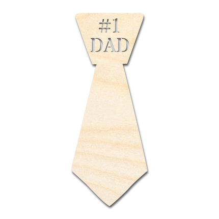 Unfinished Dad Tie Shape | DIY Craft Cutout | up to 46" DIY