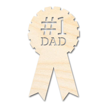 Unfinished Dad Ribbon Shape | DIY Craft Cutout | up to 46" DIY