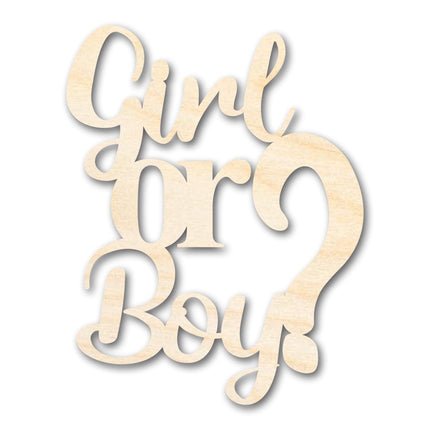 Unfinished Girl or Boy Sign Shape | DIY Craft Cutout | up to 46" DIY