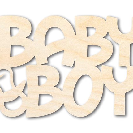 Unfinished Baby Boy Sign Shape | DIY Craft Cutout | up to 46" DIY