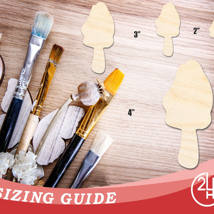 Unfinished Morel Mushroom Silhouette | DIY Craft Cutout | up to 46" DIY