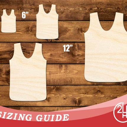 Unfinished Wood Hunting Vest Shape | DIY Craft Cutout | up to 46" DIY