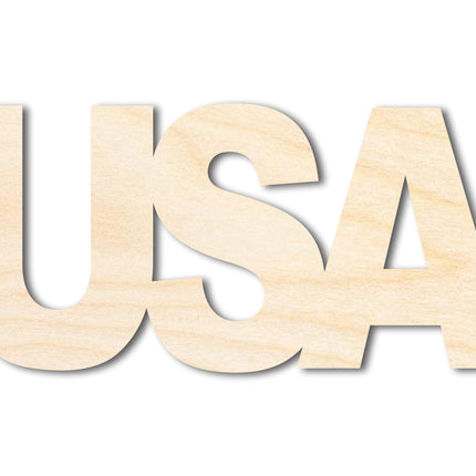 Unfinished Wood USA Cutout | DIY Craft Cutout | up to 46" DIY