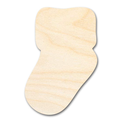 Unfinished Wood Baby Sock Shape | DIY Craft Cutout | up to 46" DIY