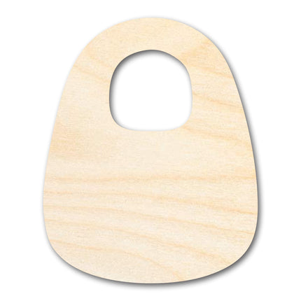 Unfinished Wood Baby Bib Shape | DIY Craft Cutout | up to 46" DIY