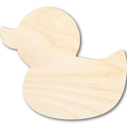 Unfinished Wood Cute Rubber Duck Shape | DIY Craft Cutout | up to 46" DIY