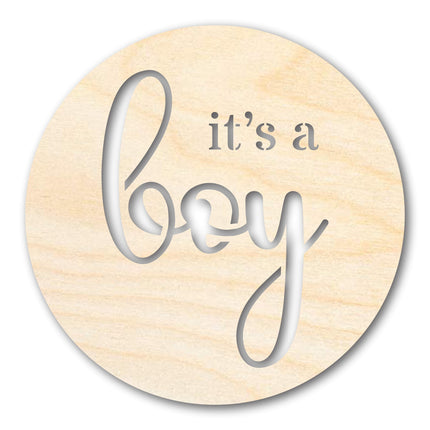 Unfinished Wood It's A Boy Cutout | DIY Craft Shape | up to 46" DIY