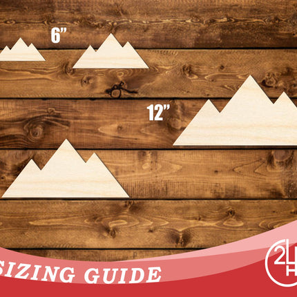 Unfinished Wood Great Pyramid of Giza Shape | DIY Craft Cutout | up to 46" DIY