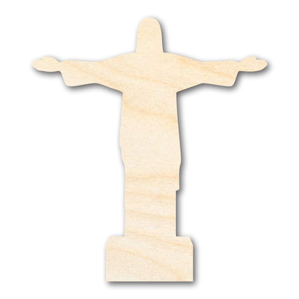 Unfinished Wood Christ the Redeemer Shape | DIY Craft Cutout | up to 46" DIY
