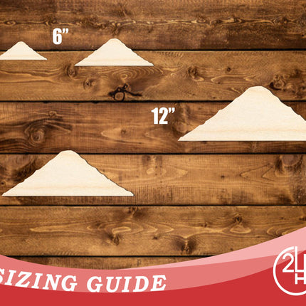 Unfinished Wood Mount Fiji Shape | DIY Craft Cutout | up to 46" DIY