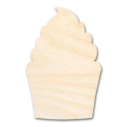 Unfinished Wood Cupcake Shape | DIY Craft Cutout | up to 46" DIY