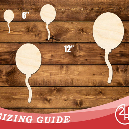 Unfinished Wood Balloon Shape | DIY Craft Cutout | up to 46" DIY