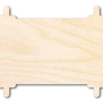 Unfinished Wood Torah Scroll Shape | DIY Craft Cutout | up to 46" DIY