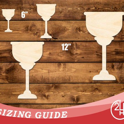 Unfinished Wood Golden Cup Shape | DIY Craft Cutout | up to 46" DIY