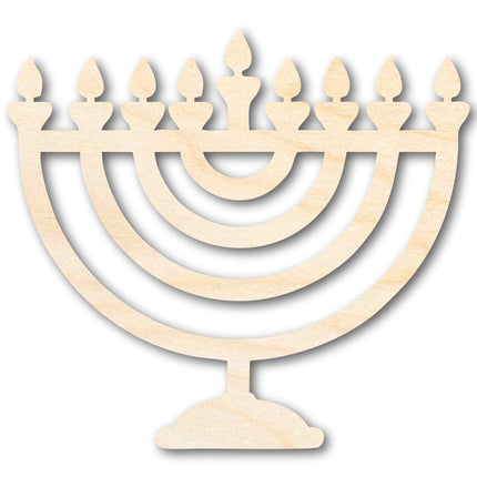 Unfinished Wood Hanukkah Shape | DIY Craft Cutout | up to 46" DIY
