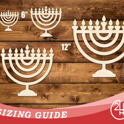 Unfinished Wood Hanukkah Shape | DIY Craft Cutout | up to 46" DIY