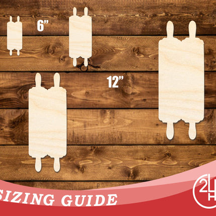 Unfinished Wood Torah Scroll Shape | DIY Craft Cutout | up to 46" DIY