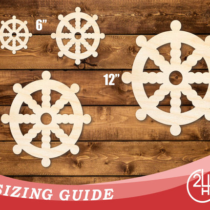 Unfinished Wood Buddhism Symbol Shape | DIY Craft Cutout | up to 46" DIY