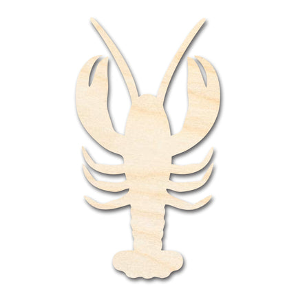 Unfinished Wood Crawfish Shape | DIY Craft Cutout | up to 46" DIY
