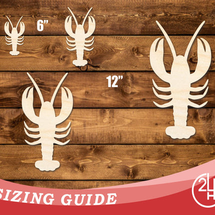 Unfinished Wood Crawfish Shape | DIY Craft Cutout | up to 46" DIY