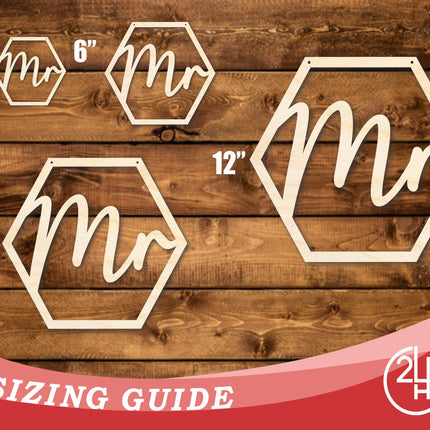 Unfinished Wood Mr. Chair Sign | DIY Craft Cutout | up to 46" DIY
