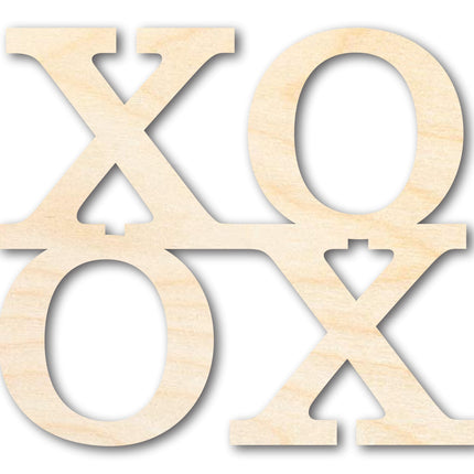 Unfinished Wood XOXO Cutout | DIY Craft Shape | up to 46" DIY