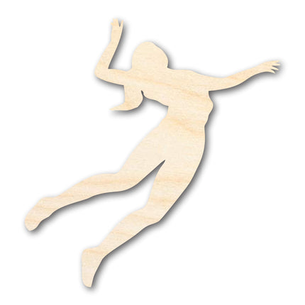 Unfinished Wood Volleyball Spike Shape | DIY Craft Cutout | up to 46" DIY
