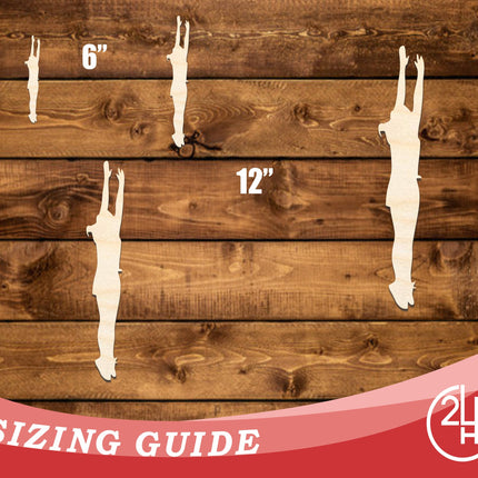 Unfinished Wood Volleyball Block Shape | DIY Craft Cutout | up to 46" DIY