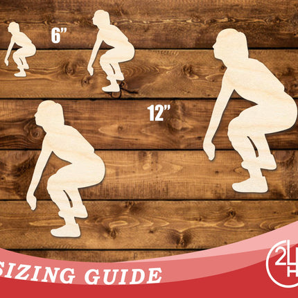 Unfinished Wood Volleyball Bump Shape | DIY Craft Cutout | up to 46" DIY