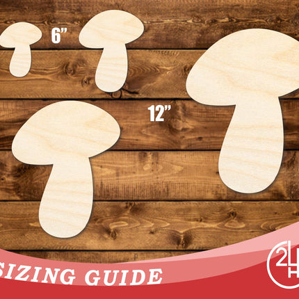 Unfinished Wood Mushroom Shape | DIY Craft Cutout | up to 46" DIY