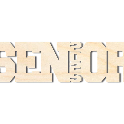 Unfinished Wood 2025 Senior Shape | DIY Craft Cutout | up to 46" DIY