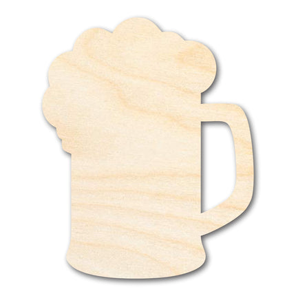Unfinished Wood Beer Mug Shape | DIY Craft Cutout | up to 46" DIY