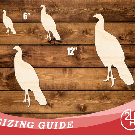 Unfinished Wood Unfluffed Turkey Shape | DIY Craft Cutout | up to 46" DIY