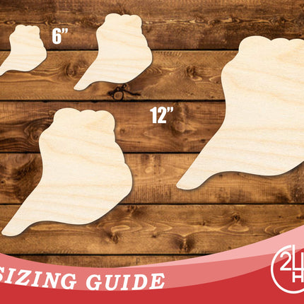 Unfinished Wood Conch Sea Shell Shape | DIY Craft Cutout | up to 46" DIY
