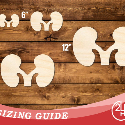 Unfinished Wood Kidney Shape | DIY Craft Cutout | up to 46" DIY