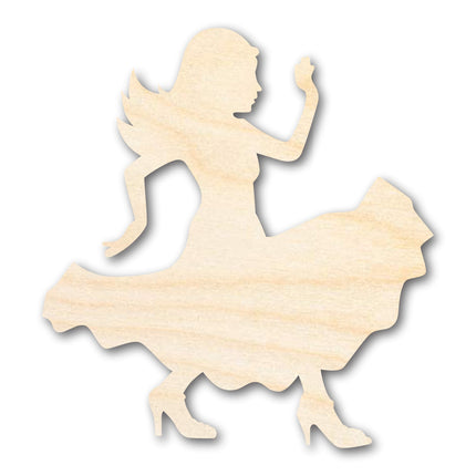 Unfinished Wood Salsa Dancer Shape | DIY Craft Cutout | up to 46" DIY