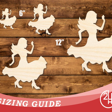 Unfinished Wood Salsa Dancer Shape | DIY Craft Cutout | up to 46" DIY