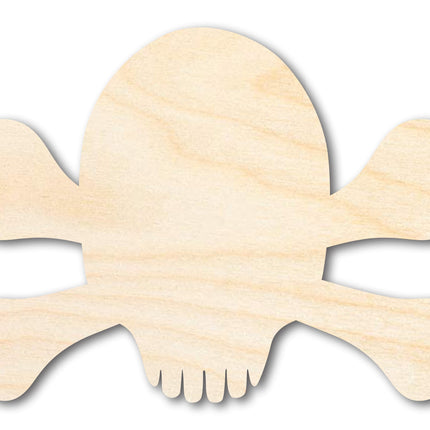 Unfinished Wood Skull and Bones Shape | DIY Craft Cutout | up to 46" DIY