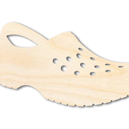 Unfinished Wood Clog Shoe Shape | DIY Craft Cutout | up to 46" DIY