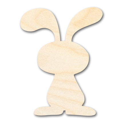 Unfinished Wood Cartoon Bunny Shape | DIY Craft Cutout | up to 46" DIY