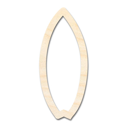 Unfinished Wood Fishtail Surfboard Outline Shape | DIY Craft Cutout | up to 46" DIY