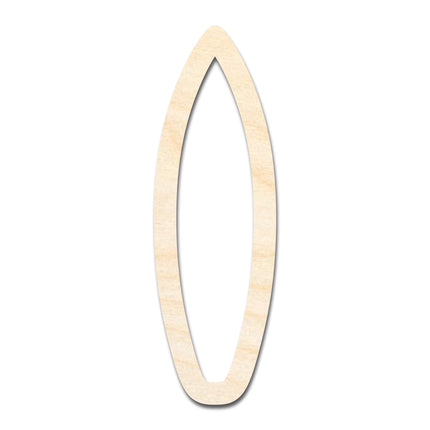 Unfinished Wood Surfboard Outline Shape | DIY Craft Cutout | up to 46" DIY